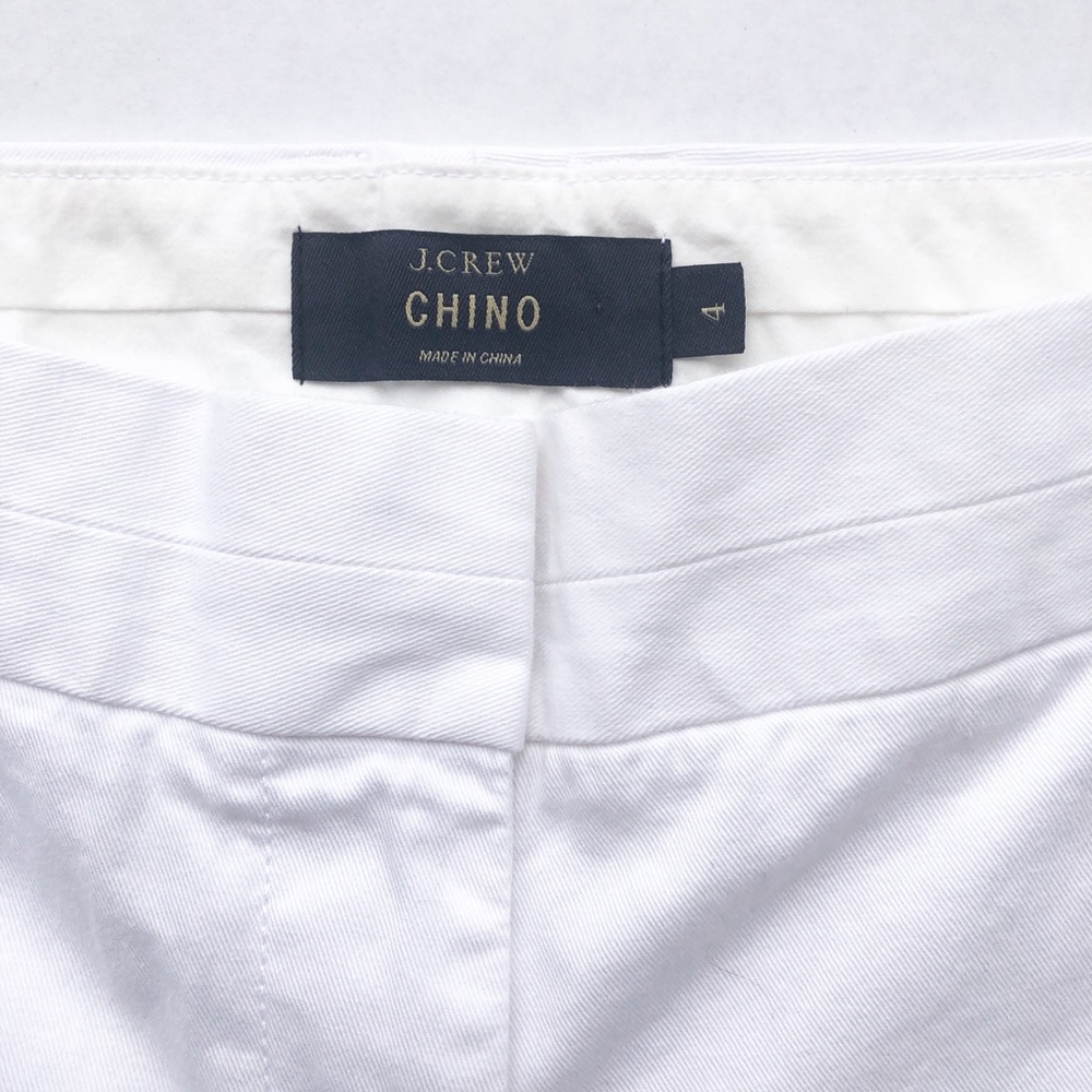 J. Crew White Chino Shorts sz 4 - Picture 3 of 5
